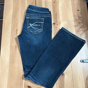 Silver boot cut jeans
